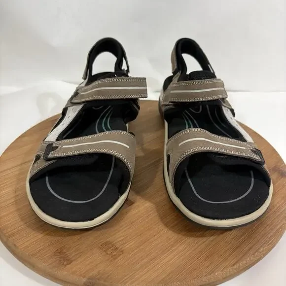 Orthofeet Women's Orthopedic Leather Venice Sandals Sz 10.5 Wide Brown Comfort - Picture 5 of 13